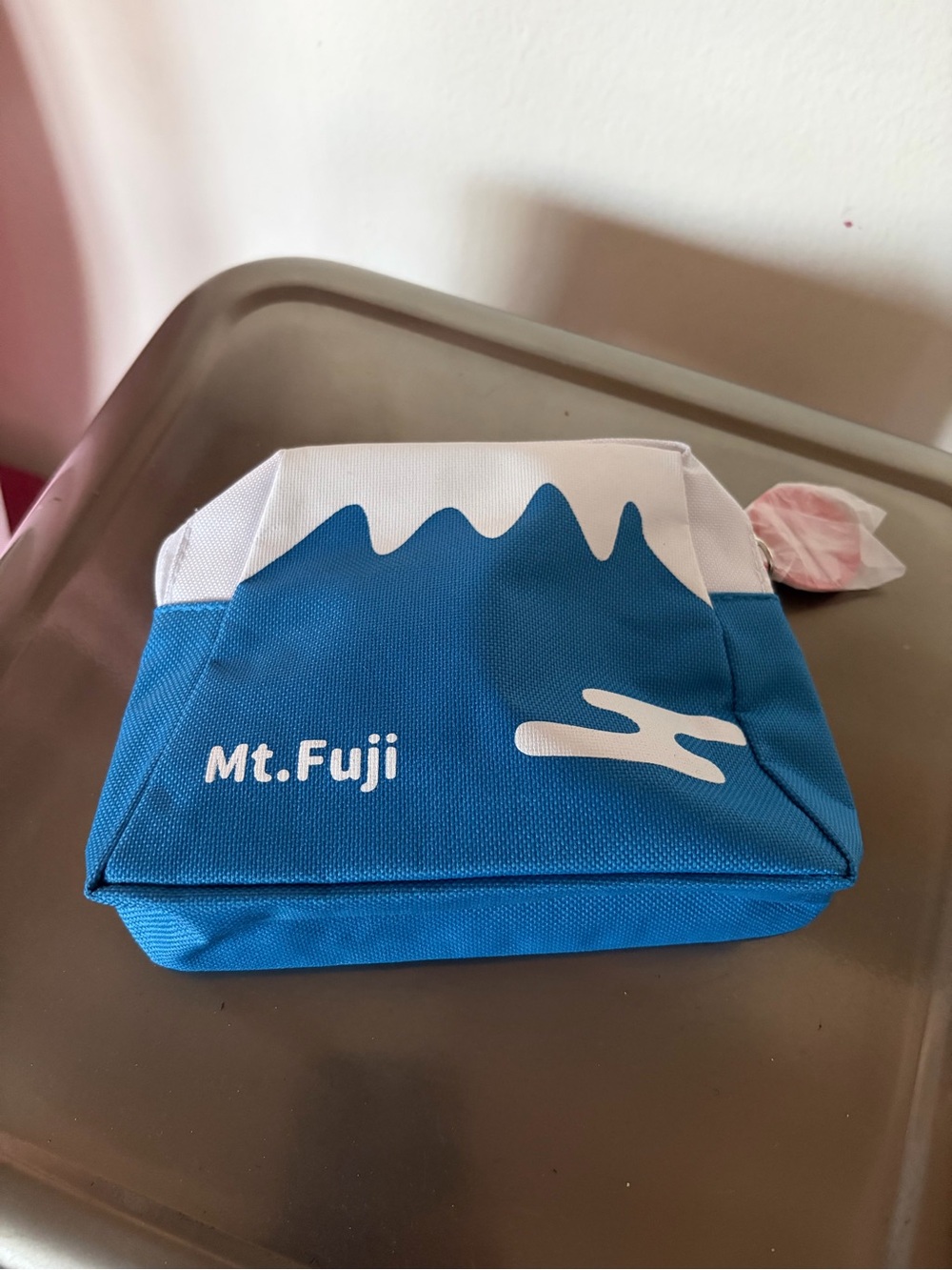 Mt. Fuji Blue Canvas Pouch